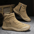 2024 hot-selling high-top anti-slip wear-resistant casual work shoes for men - waterproof, odor-resistant, thick-soled, comfortable, and lightweight, ideal for construction sites