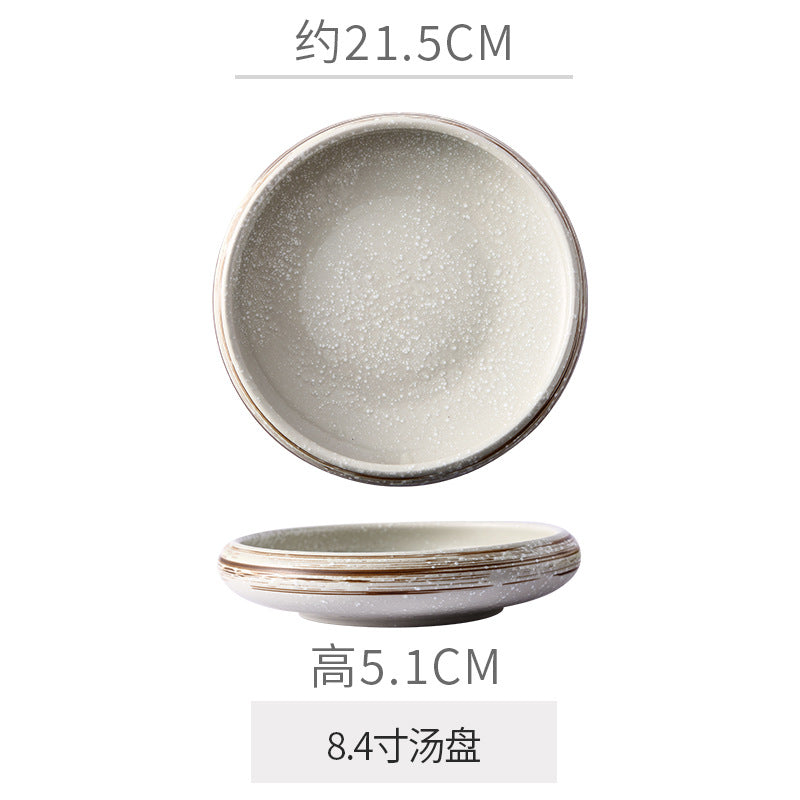 Vintage japanese ceramic bowl - creative & unique design for home use, restaurant-grade rice bowl, snack bowl, dessert bowl, salad bowl