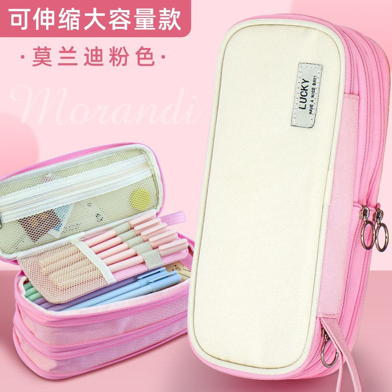 Special clearance stationery bag, primary school student stationery box, large-capacity pencil case, decompression cute cartoon children's pencil bag