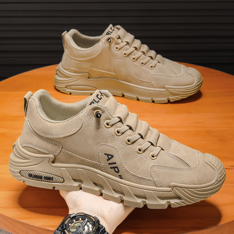 Men's safety shoes - spring work boots: waterproof, slip-resistant, wear-resistant, slip-on sneakers for construction, sports, casual wear, and work