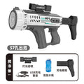kids bubble machine fully automatic 57-hole space bubble gun colorful light boy girl toy gun outdoor
