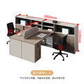 Saint li screen desk and chair combination - employee office workstation desk with card seat - financial office desk