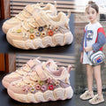 Fortune kids' shoes: girls' spring/autumn  new princess lightweight sneakers, big & tall girls' chunky sneakers