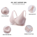 European and american cross-border exclusive supply of women's large size seamless intimates push-up comfortable anti-sagging seamless comfortable seamless bra