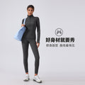 Autumn new yoga jacket women's running cycling sports long sleeve slim fit stand collar workout fitness apparel daw182