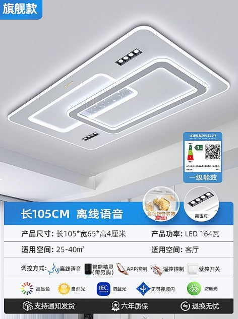 new living room lights: minimalist ceiling lights, elegant chandeliers, grand hall main lights, zhongshan lighting for the entire home