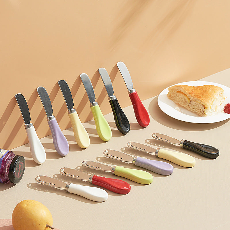 creative cheese spreading knife original cartoon style dopamine color butter knife afternoon tea spreading knife wholesale