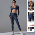 New women's seamless quick-dry yoga outfit set - high-waisted, anti-odor leggings & top for running, workout & fitness