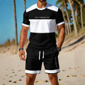 men's short-sleeve and shorts set, casual sportswear set, 3d printed cross-border hot seller, dropshipping available