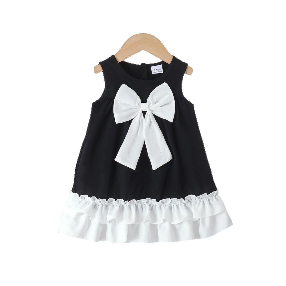 Children's clothing shein cross-border girl suit black dress baby children's clothing