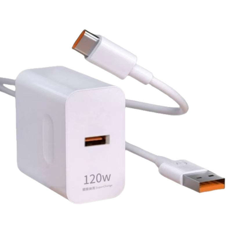 Suitable for huawei 66w super fast charging head mobile phone charger usb charging head data cable set manufacturer wholesale