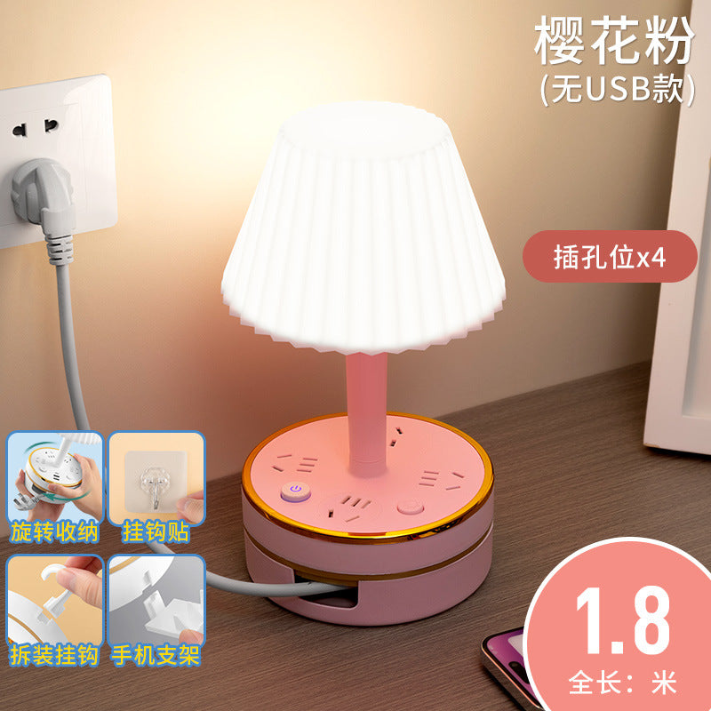 Master bedroom table lamp bedside lamp modern decorative atmosphere night light baby feeding eye protection soft light sleep usb socket