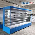 Non-standard customized large supermarket corner air curtain cabinet air-cooled fresh-keeping refrigerator fresh frozen refrigerator commercial