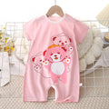 Kids' summer short-sleeve romper, newborn bodysuit, infant cotton onesie, baby boy and girl playsuit
