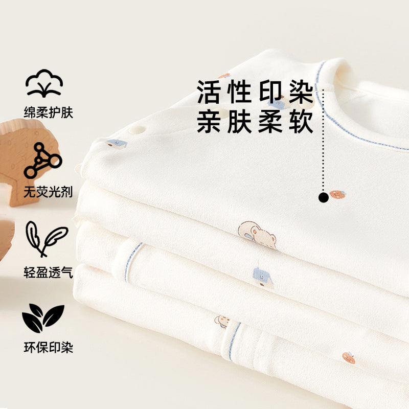 Babylon one-piece newborn pure cotton long sleeves pajamas spring & fall clothes newborn baby autumn haha rompers baby clothes