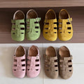 Retroniche stylecut out toe half slippers for women 2026 spring and summeroutwear one-leg thick sole ugly cute casual birkenstock shoes