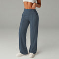 fashionhot girl style cross high waistcasual pants women's midline pleated draped elastic multi-color wide legs