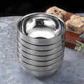 304 stainless steel double-walled insulated bowl - perfect for home, kindergarten, and kids' mealtime. soup bowl available with custom logo