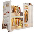 Open wardrobe clothes hanger warehouse shelf wardrobe for home bedroom cloakroom wardrobe adjustable bedroom steel heavy