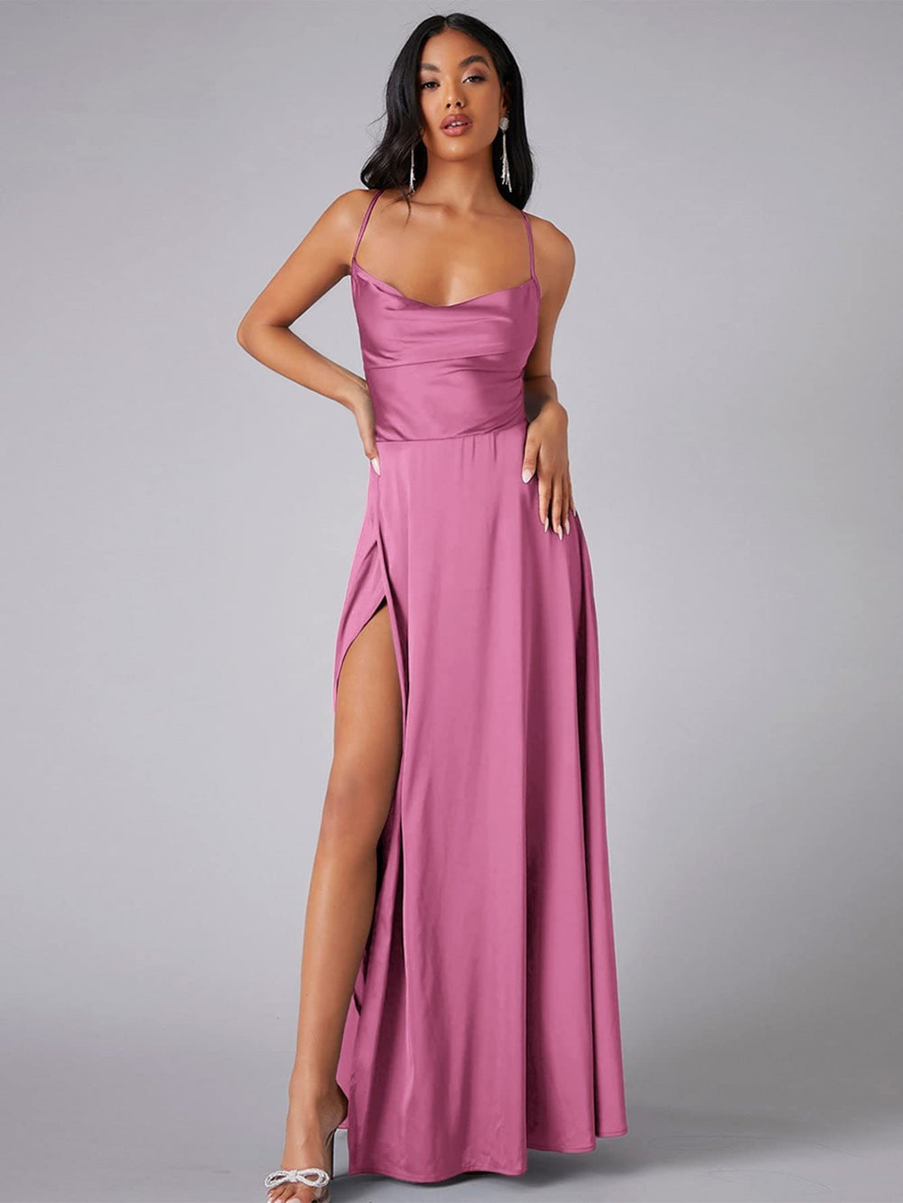 new european and american style women's sexy slimming backless  camisole waist-cinching evening dress maxi dress
