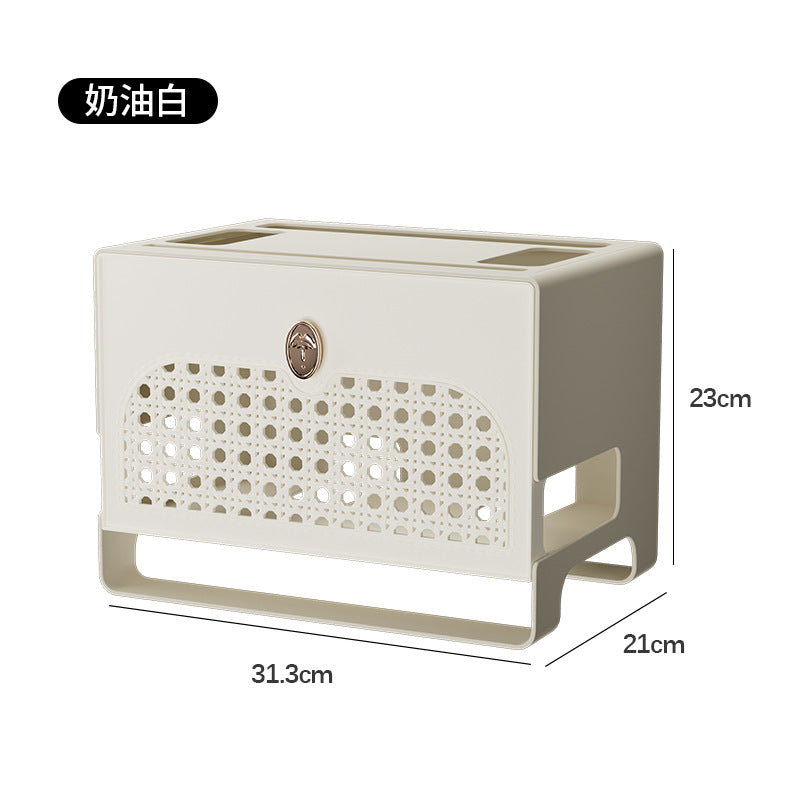 wifi router storage box home TV set-top box shelf socket wireless light cat wire sorting and placement