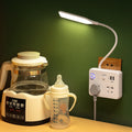 Remote control plug-in night light - bedside lamp for bedroom, sleep, baby feeding, postpartum care, eye protection, home use, socket-type table lamp