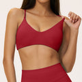 Seamless cross-border backless bra, spaghetti strap y-back breathable yoga bra, women's quick-dry sports bra 5112