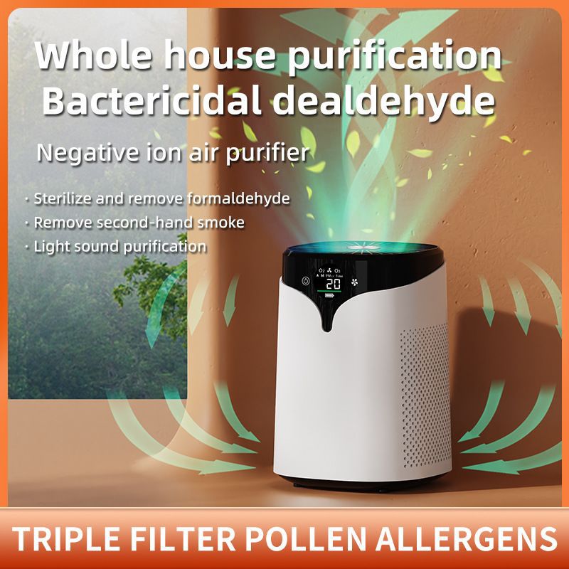 formaldehyde removal negative ion purifier deodorization ozone meter office home oxygen bar smoke removal air purifier