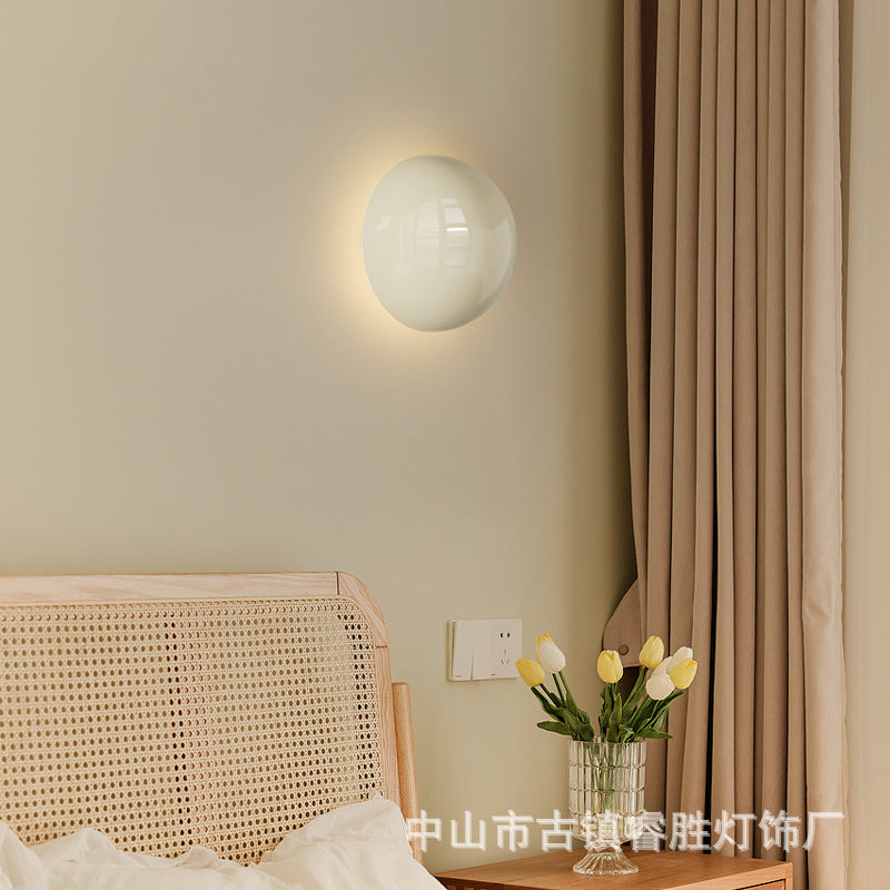 Wall lamp Bedroom bedside lamp Living room background wall lamp Modern simple round creative personality Aisle corridor wall lamp
