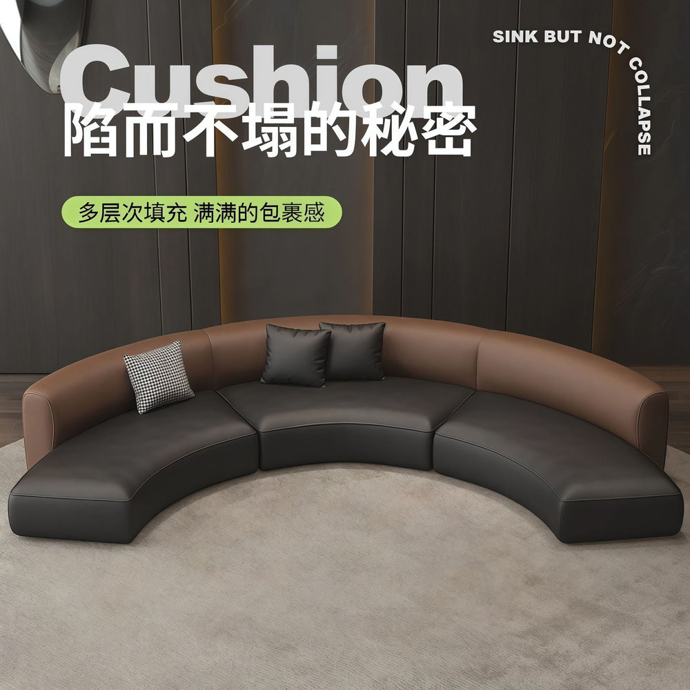 Semi-circular arc-shaped special-shaped sofa, rest area, reception, sales office, beauty salon, lobby, hotel club, casual room