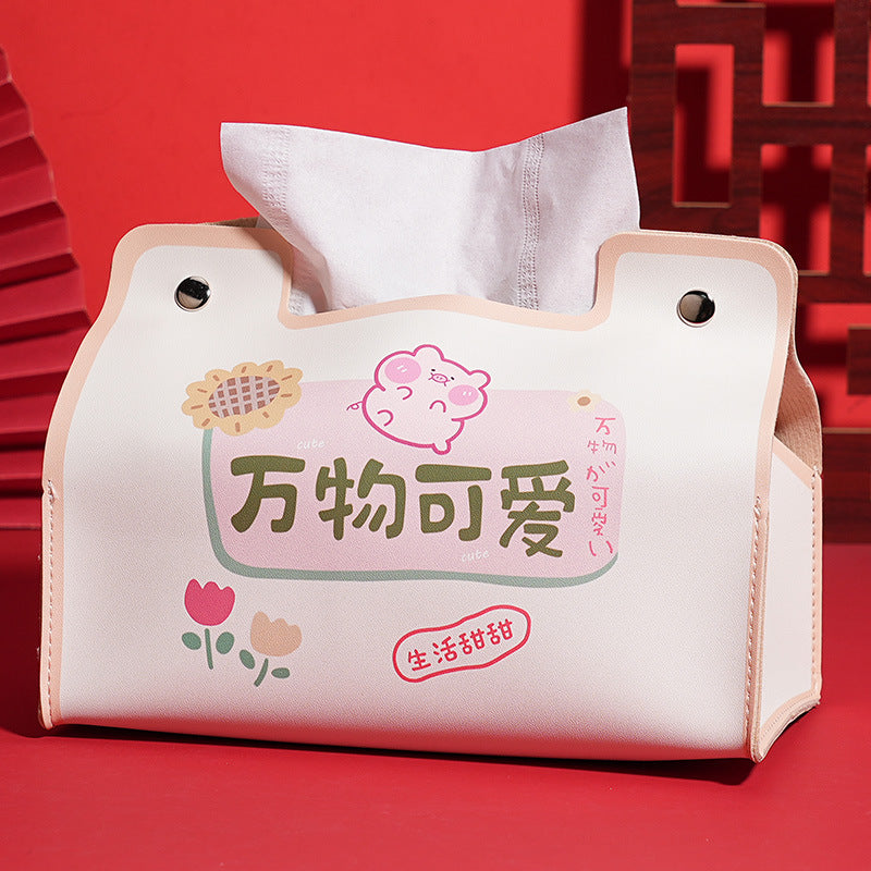 Premium festive wedding supplies pumping carton red tissue box storage wedding red festive atmosphere decoration