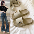 Popular thick soleplatform shoes slippers for women summer outwearcasualnew arrivalkorean style outing plaidclassy sense sandals and slippers