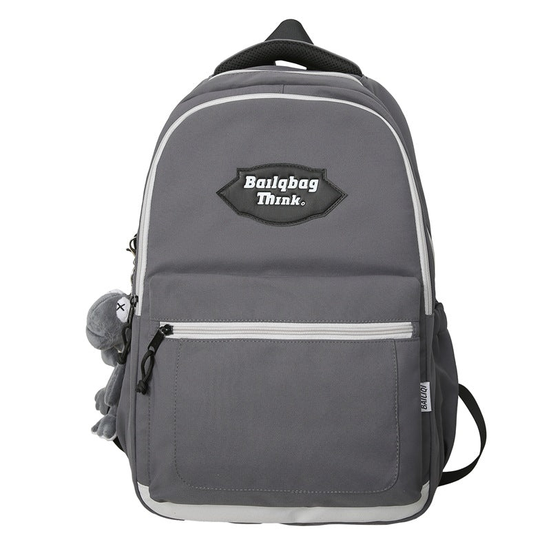 Backpack - minimalist & stylish korean design - perfect for middle & high school students, travel, couples, and college students. high capacity, wholesale, breathable, and lightweight