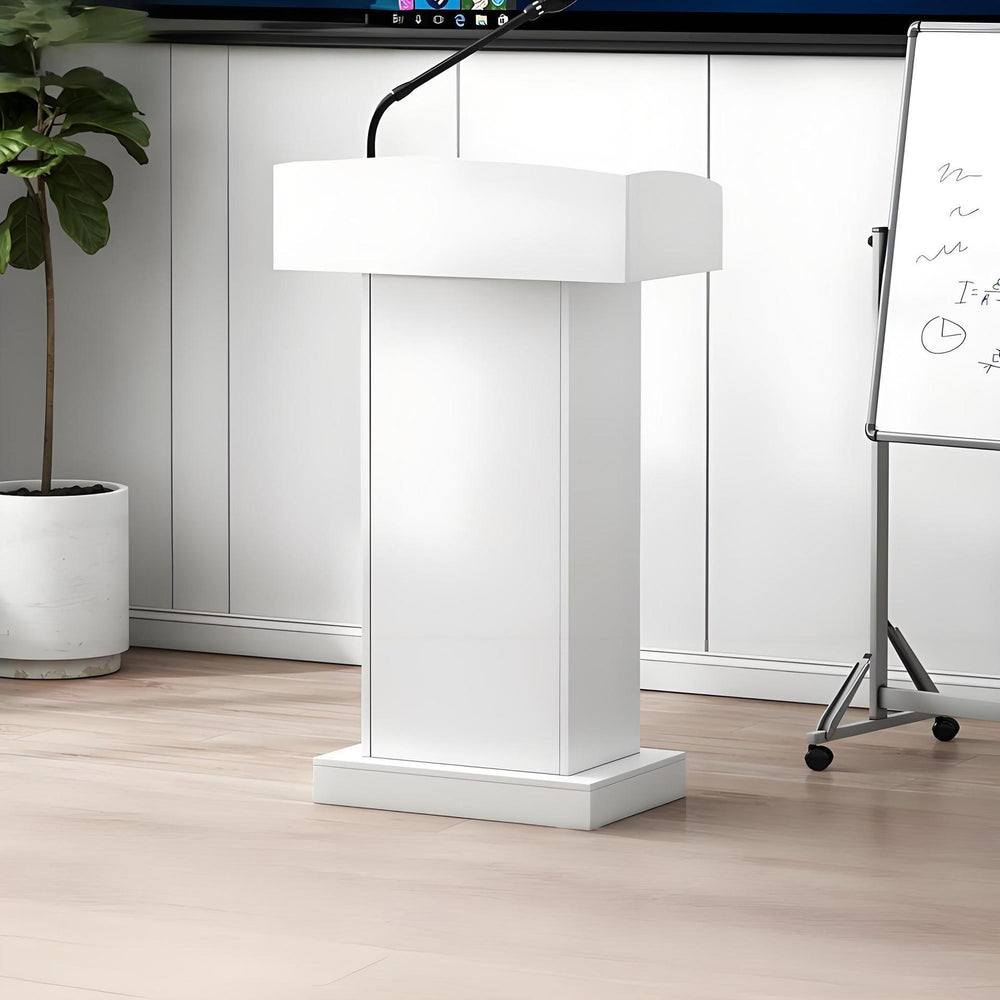 Lectern, teacher's desk, multimedia presentation stand, welcome desk, school classroom teacher's lectern table