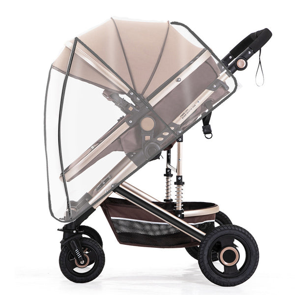 Universal stroller rain cover children's stroller windshield baby stroller umbrella cart rain cover stroller protective cover raincoat