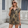 Fashion cross-border women's clothing   washed denim new arrivalloose leopard print printed vest vest tops
