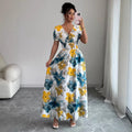 European and american cross-border e-commerce new arrival:  deep v-neck tie-dye slim-fit shirt dress - hot seller