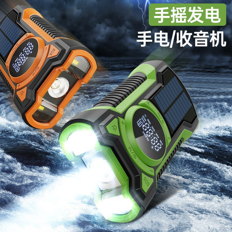 IP65 waterproof emergency hand generator multi-function radio flashlight power bank (not issued in China)