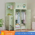 Simple wardrobe for home bedroom cabinet rental house simple folding assembly dormitory reinforced baby kids wardrobe cupboard