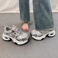Best sellingplatform shoesthick soledad shoes women petites height increasing 2026 super popular new arrivalautum silver sports casual shoes