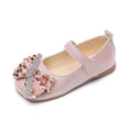 Girls' single shoes for kids, spring/autumn  collection: princess shoes for girls (mid-to-large size), korean style soft sole leather shoes with bow detail, perfect for performances