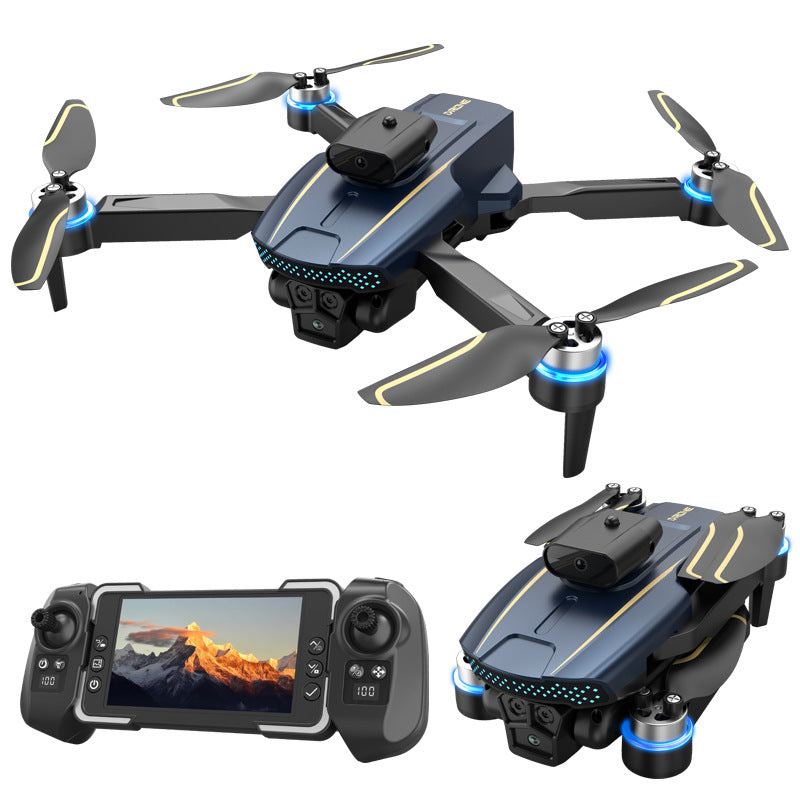 Lf676 drone - brushless hd aerial photography aircraft with extended flight time 4.5inch - independent display remote control aircraft