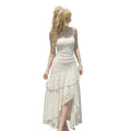 independent station  romanticelegance jacquard pleated suspender longdress
