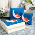 Dual-purpose pillow and quilt, advertising gift, air-conditioning quilt, office car nap pillow, side sleeping home cartoon