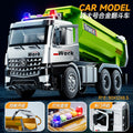 Inertial city dump truck (green alloy version) [e-commerce box]