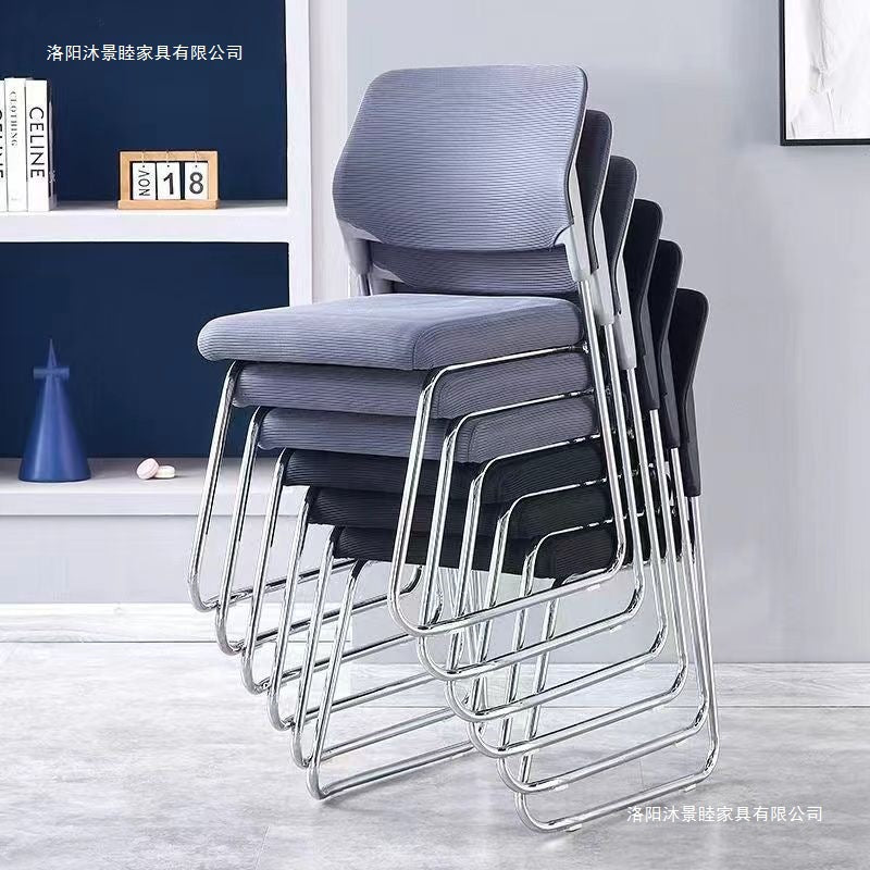 Office chair conference room prolonged sitting meeting training staff ergonomic chair stackable backrest chair for chess and card room