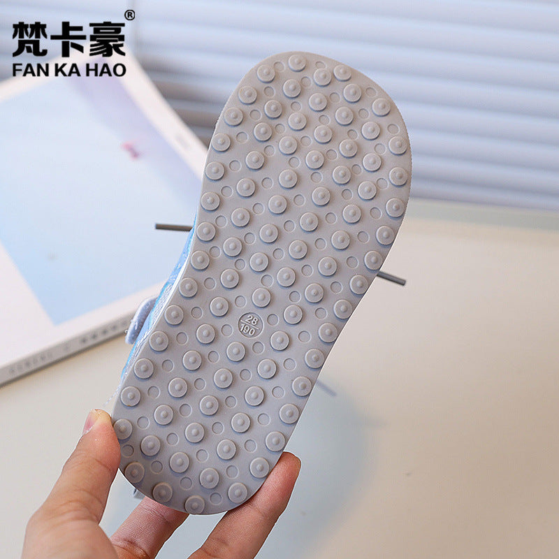 Vancahao spring & fallnew arrival boys breathable casual shoes easiest for matchwhite shoes girl non-slip soft bottom sneakers forrest gump shoes
