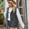 european and american clothing cross-border e-commerce  new loose denim vest waistcoat casual tank top  trend