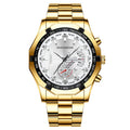 New large dial men's stainless steel watch calendar quartz watch men's watch creative wristwatch manufacturer wholesale dropshipping