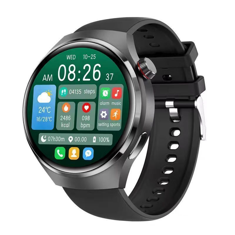 2025 new non-invasive blood glucose & blood pressure monitoring smartwatch - uric acid, lipid, heart rate tracking, nfc payment, and call functionality for seniors